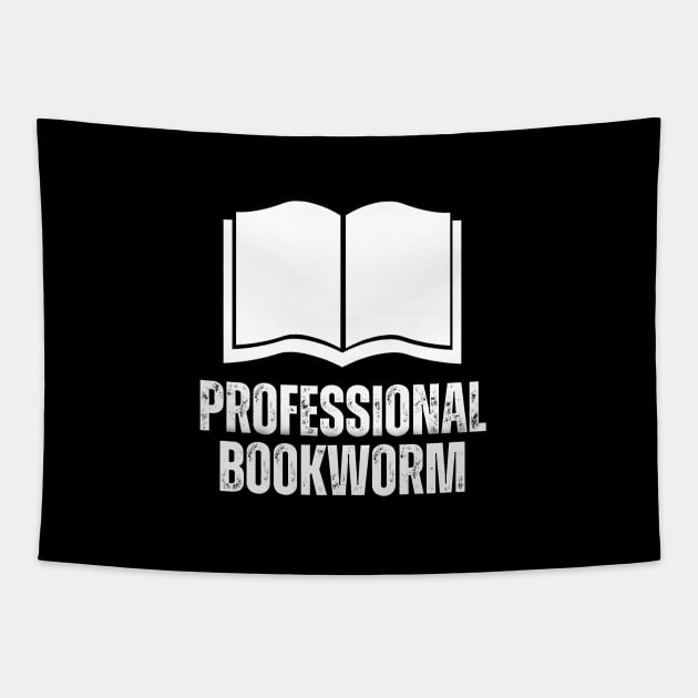 Professional Bookworm Librarian Valentines Day Gift, pocket design Tapestry by ISFdraw