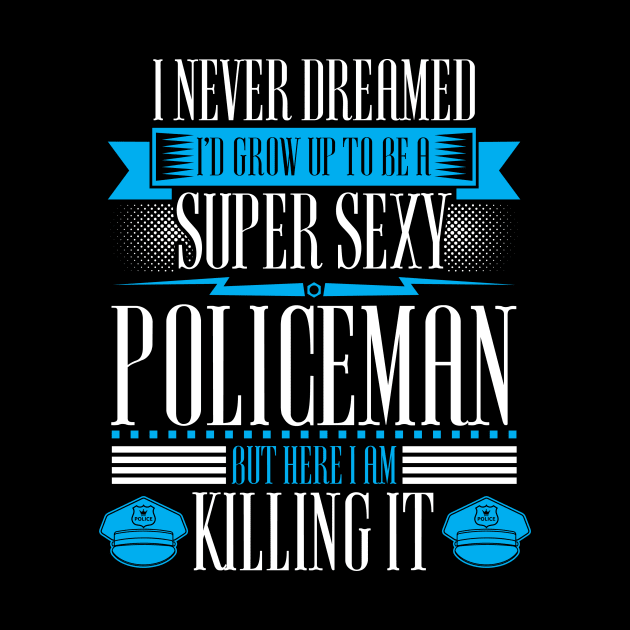 Sexy Policeman Detective Police Officer by OfCA Design