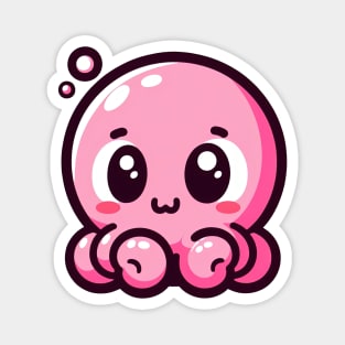 Pink funny octopus Magnet