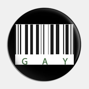 Gay Barcode Pin