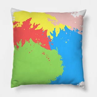 Colourful splash paint Pillow