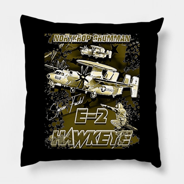 E-2 Hawkeye Us Navy Carrier Based Tactical Aircraft Pillow by aeroloversclothing