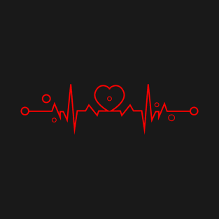 heartbeat line love T-Shirt