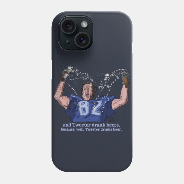 Varsity Blues: Tweeter Drank Beers Phone Case by 51Deesigns