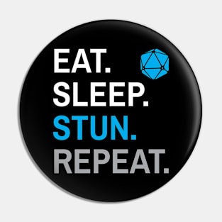 D&D Monk Eat Sleep Stun Repeat Pin