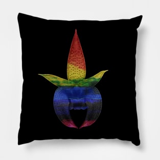 Rainbow painted flower Pillow