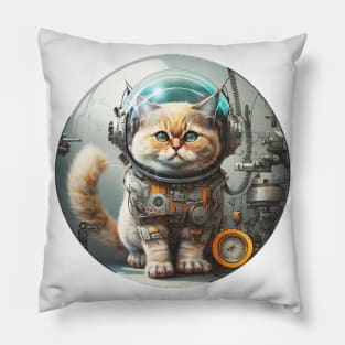 Lies And Damn Lies About CAT IN ROBOT SUIT, IN SPACE Pillow