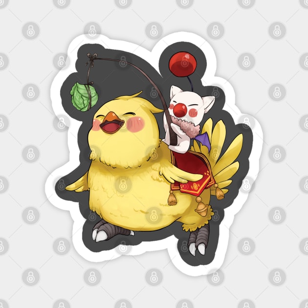 Fat Chocobo Magnet by AtelierKaren