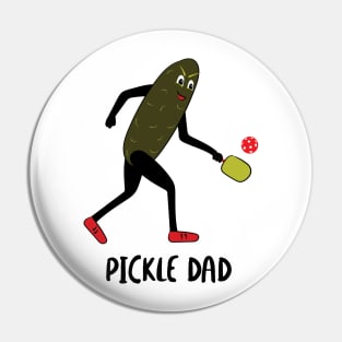 Mens Pickleball Pickle Dad Pin