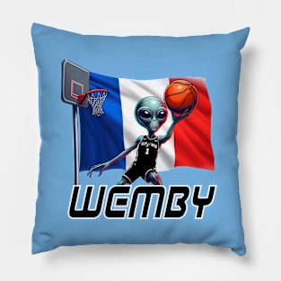 Wemby - ALIEN (w/French flag) Pillow