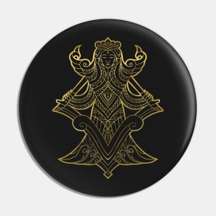 Virgo gold Pin