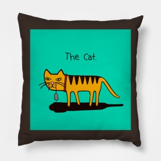 The Cat - orange cat Pillow