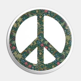 Risk Studio Floral Peace Sign I Pin