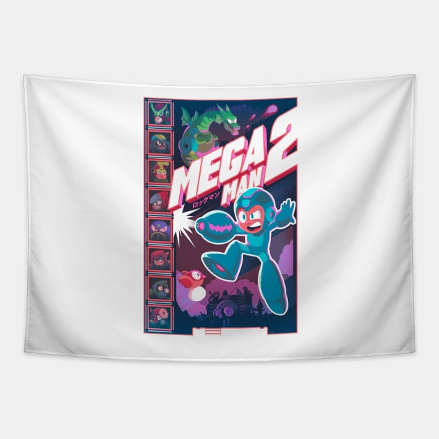 Robot Masters of Mega Man 2 Tapestry by Crowsmack