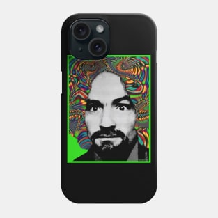 Charles Manson - Psychodelic (Charlie Don't Surf) Phone Case