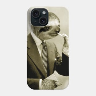 Gentleman Sloth #9 - Print / Home Decor / Wall Art / Poster / Gift / Birthday / Sloth Lover Gift / Animal print Canvas Print Phone Case