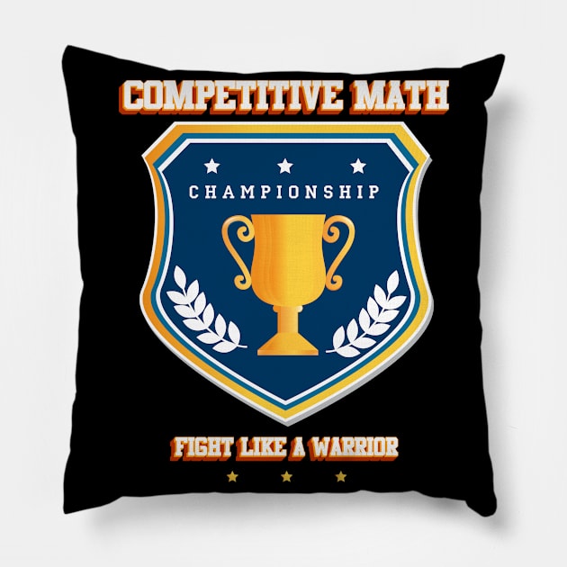 Competitive math Pillow by Baim_Art