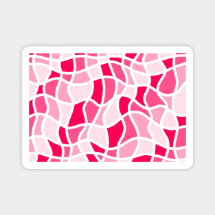 Wavy surfaces pink Magnet