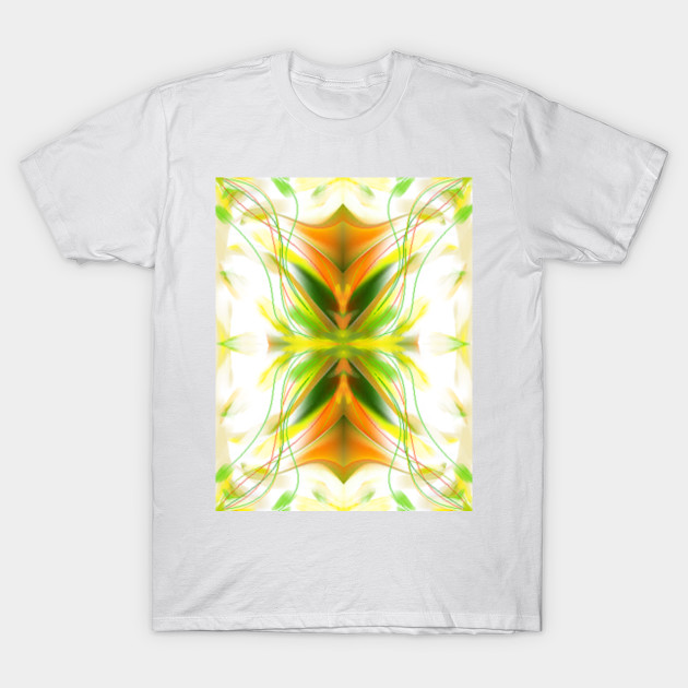 Orange Yellow And Green Abstracto Artsy Stuff T Shirt Teepublic
