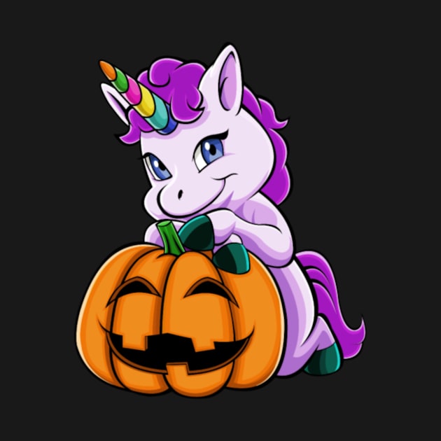 Halloween Unicorn Pumpkin by Xizin Gao