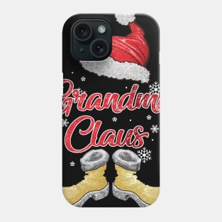 Santa Grandma Claus Merry Christmas Matching Family Group Phone Case