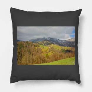 Landscape Near Cerkno, Slovenia Pillow