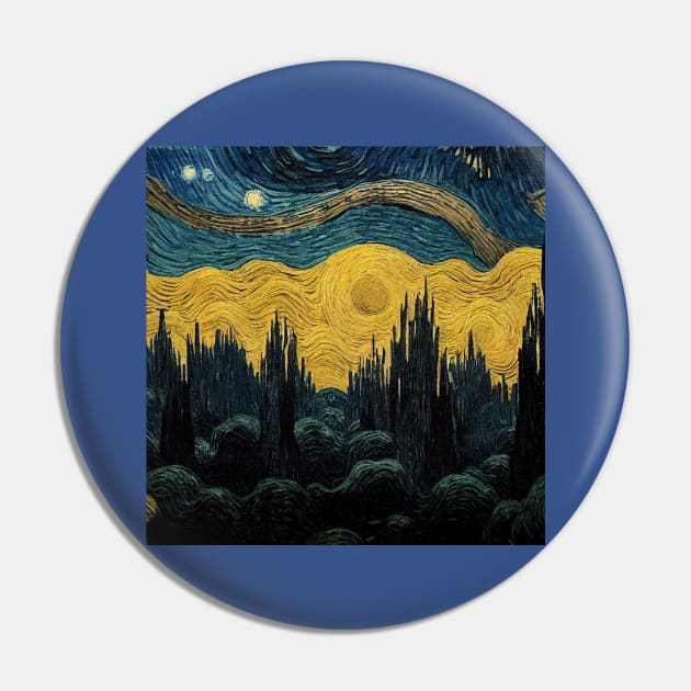 Starry Night in Kashyyyk Pin by Grassroots Green