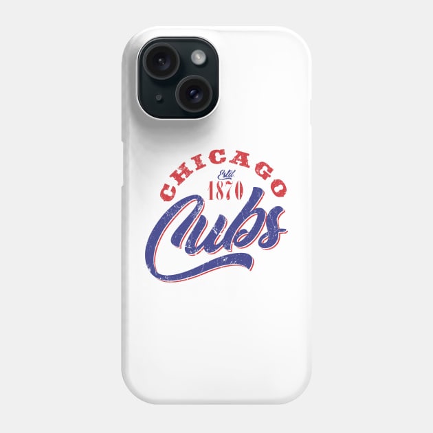 Vintage Chicago Cubs Phone Case by MindsparkCreative