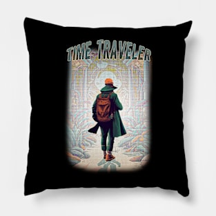 Time traveler art Pillow