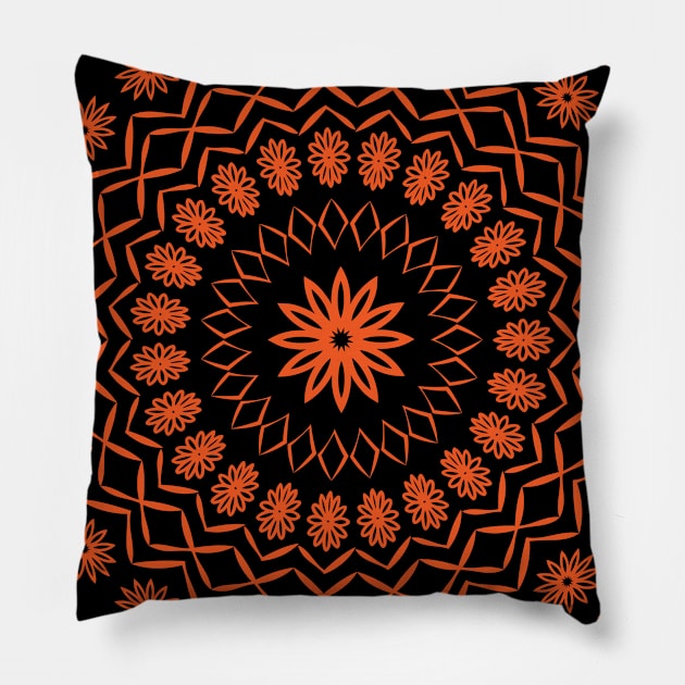 Floral mandala Pillow by Eskimos