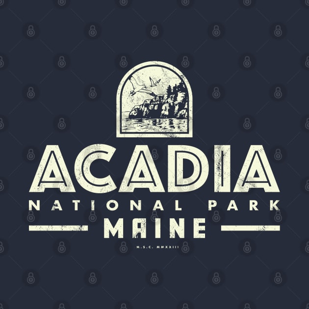 Vintage Acadia National Park - Bar Harbor by DMSC