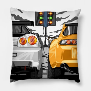 Nissan Skyline vs Toyota Supra Pillow