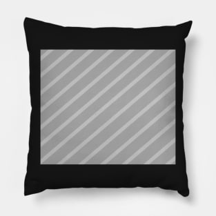 Diagonal lines - gray. Pillow