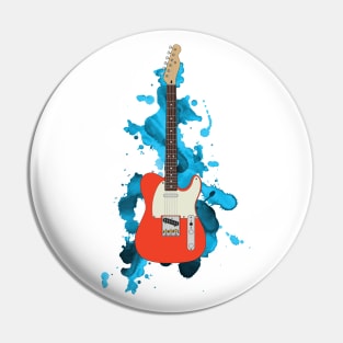 T-Style Electric Guitar Fiesta Red Color Pin