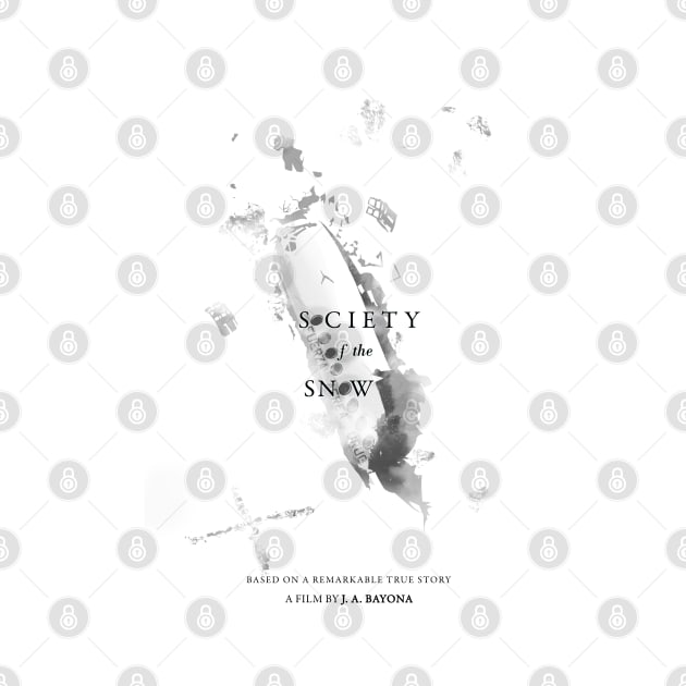 Society of the snow minimalist poster by Afire