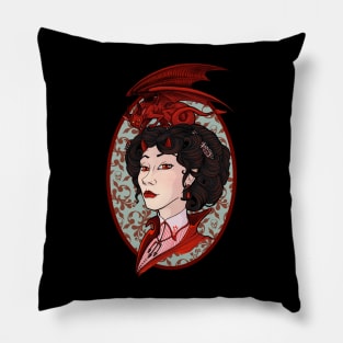 Lady lucifer Pillow