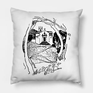 Church in the Woods Pillow