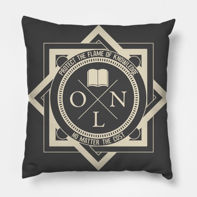 The Order of the Librarians Pillow by Nazonian
