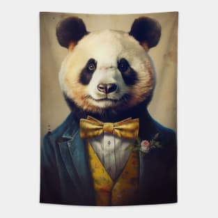 Mr Dapper Panda Bear Tapestry