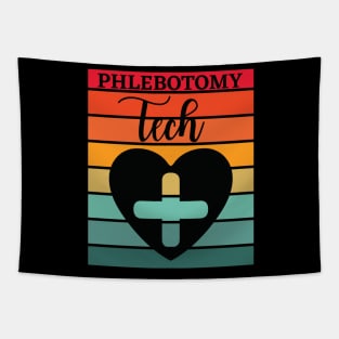 Retro Phlebotomy Tech Tapestry