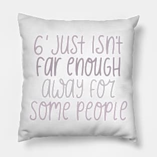 social distance Pillow