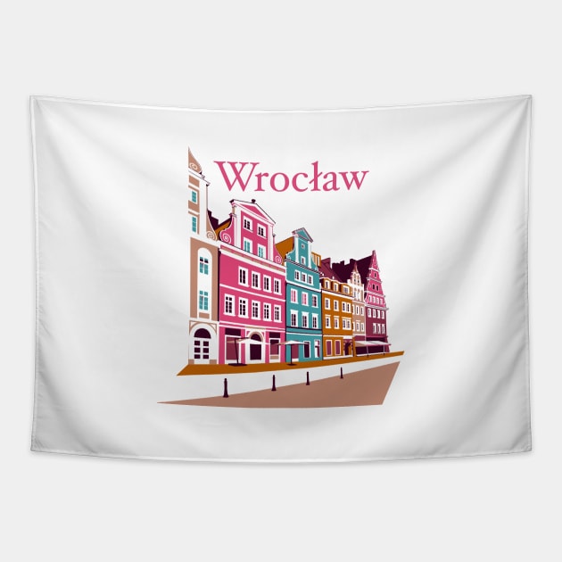 Wrocław travel Tapestry by MashaVed