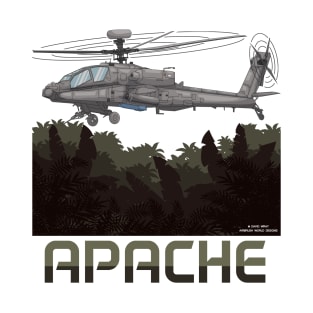 Apache Attack Helicopter Military Armed Forces Novelty Gift T-Shirt