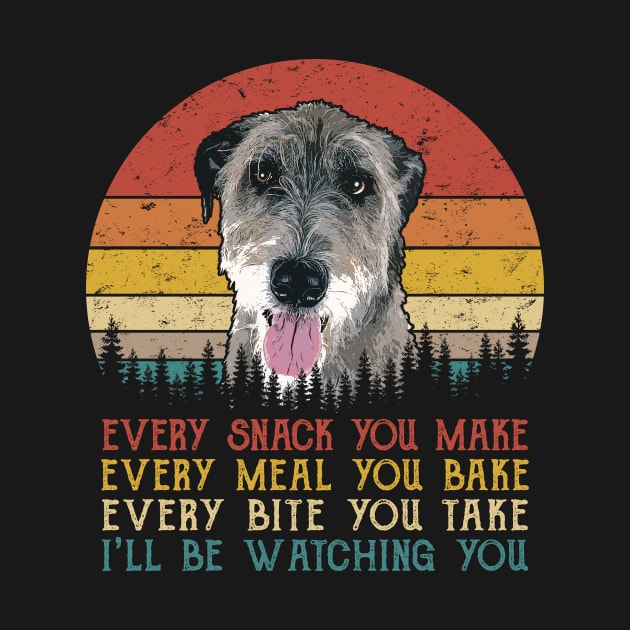 Retro Irish Wolfhound Every Snack You Make Every Meal You Bake by SportsSeason