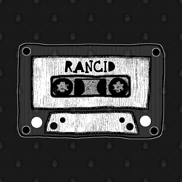 rancid cassette black and white by kurokurosaki