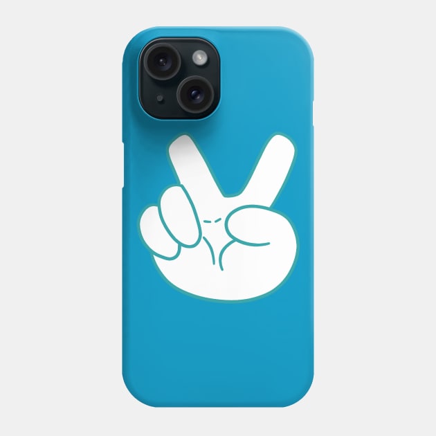 Peace Sign Hand Phone Case by saradaboru