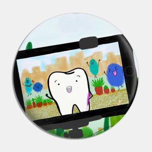 Bacteria Photobomb Pin