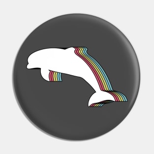 Rainbow Dolphin Pin