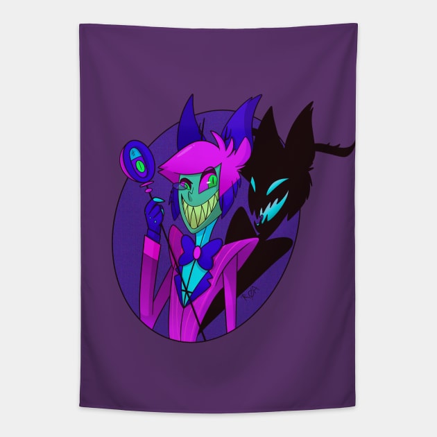 Neon alastor hoodie top