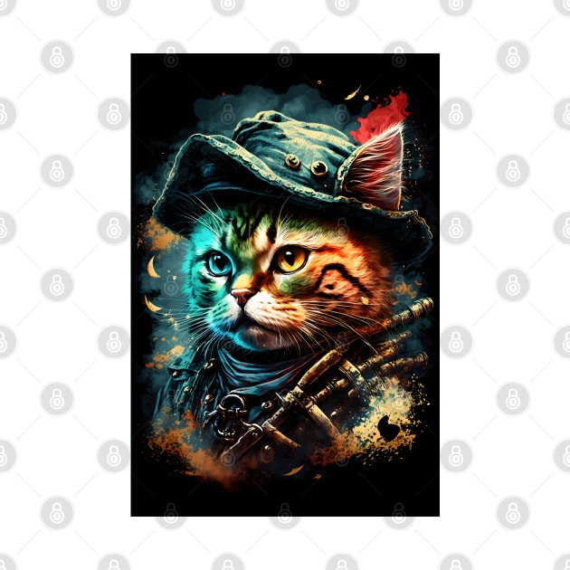 Pirate Cat Painting by ArtisticCorner